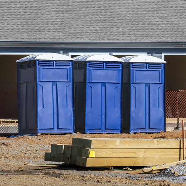 is there a specific order in which to place multiple portable toilets in Cherry Creek